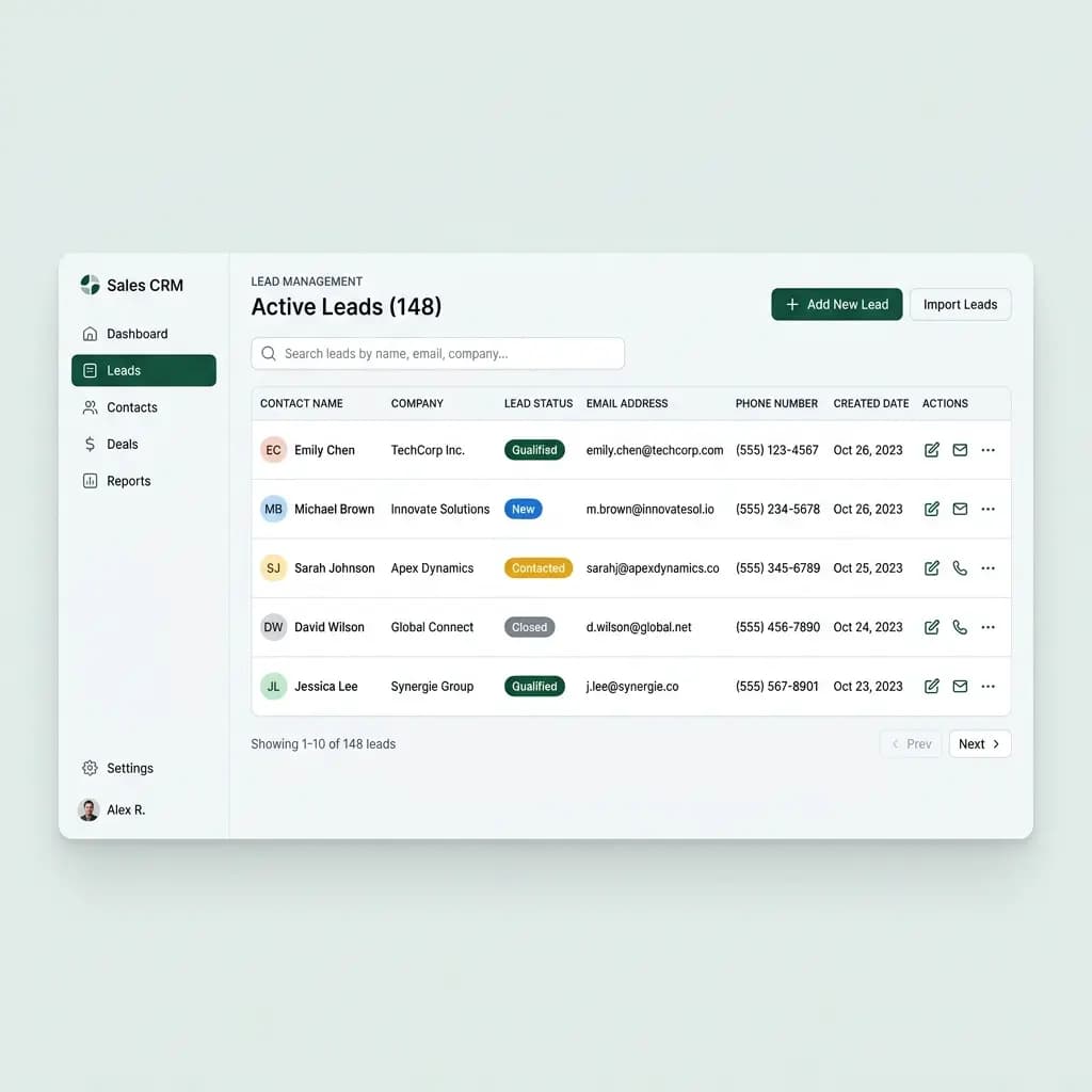 Lead Dashboard